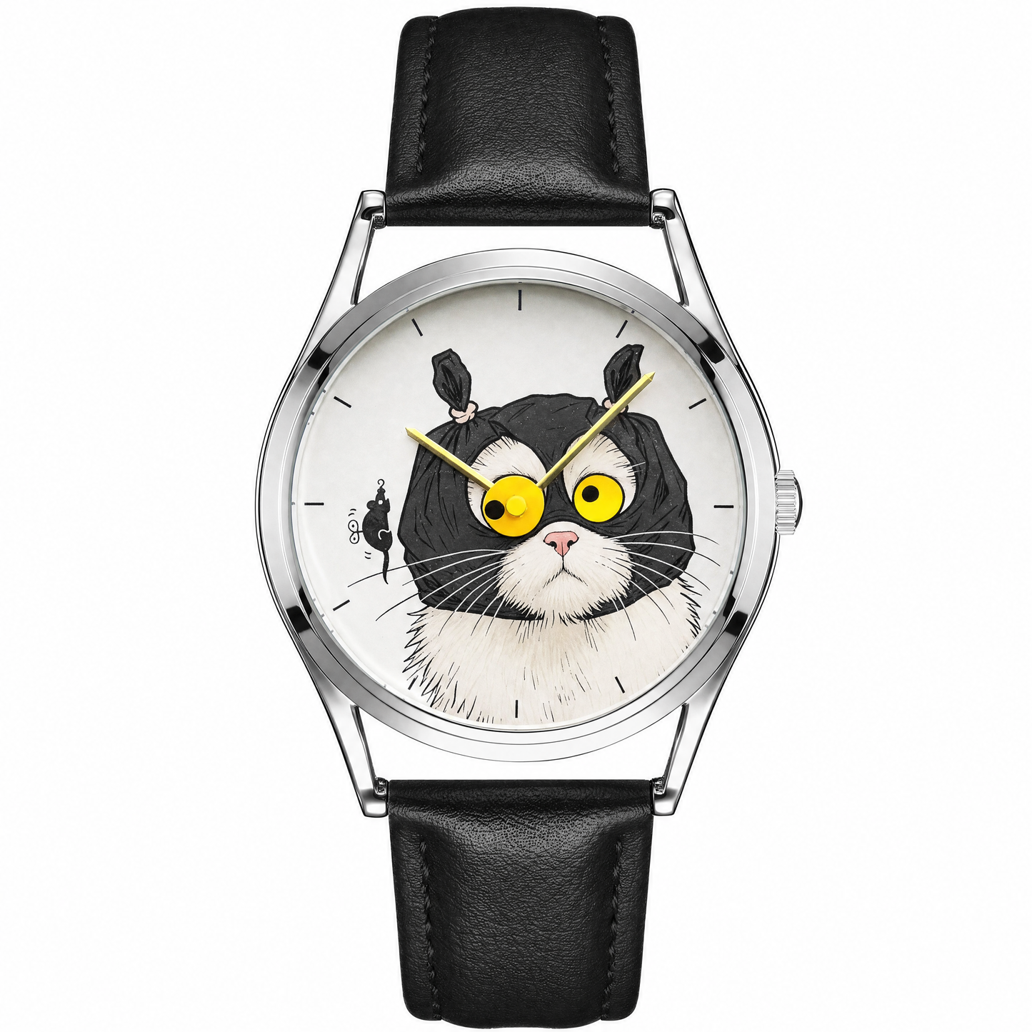 Custom Never Catch Watch — Your Cat, Moving Googly Eyes